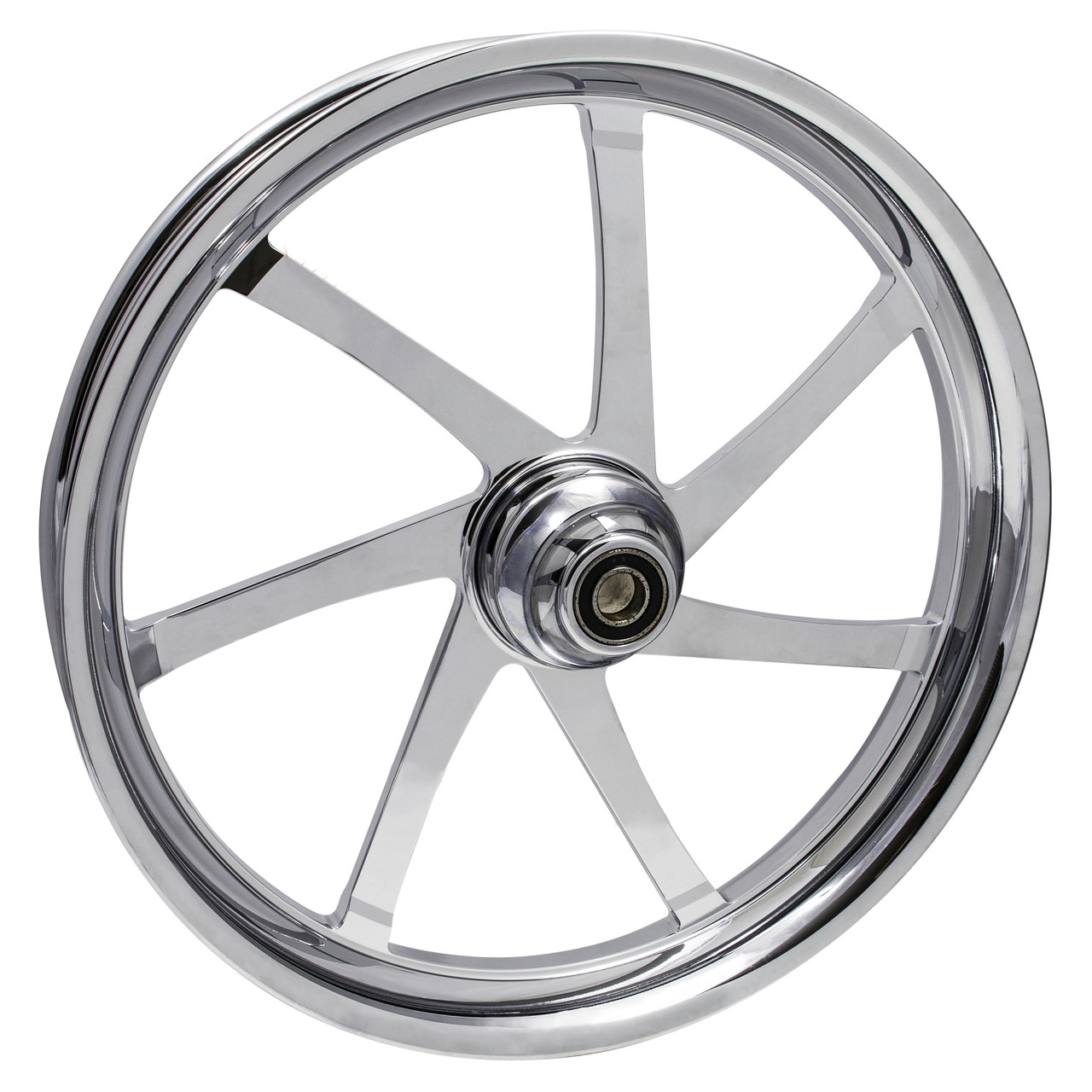 FTD Customs Chrome Harley Davidson 21 inch Fat Front Motorcycle Wheels Agitator