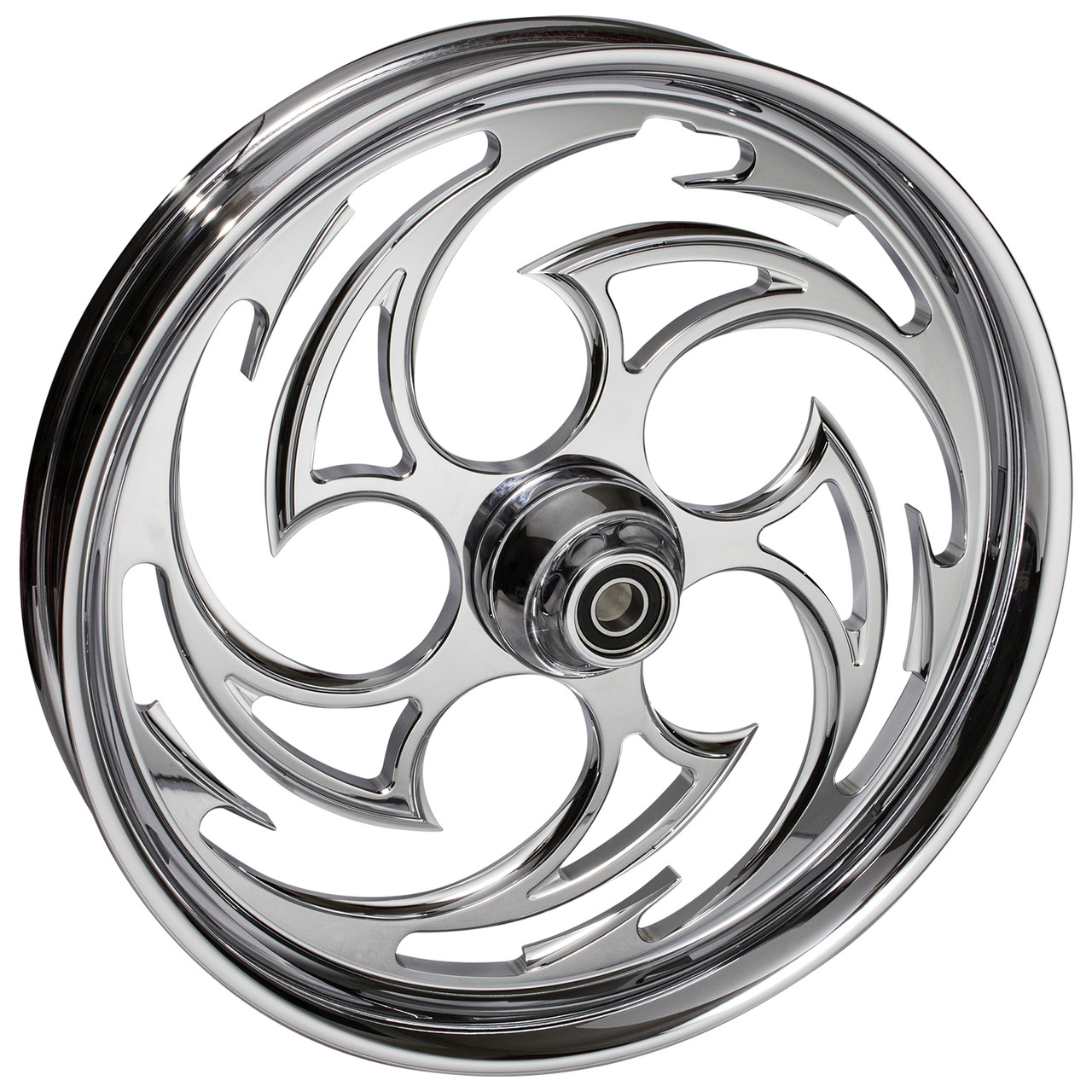 FTD Customs Chrome Harley Davidson 21 inch Fat Front Motorcycle Wheels