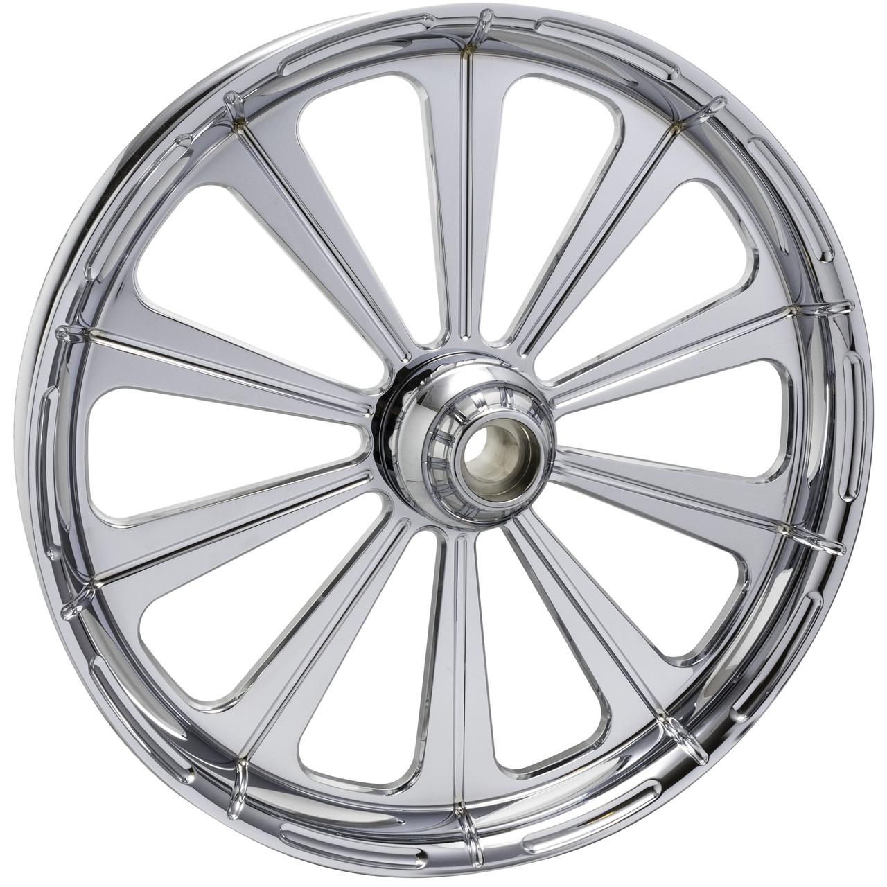 FTD Customs Chrome Harley Davidson 21 inch Fat Front Motorcycle Wheels