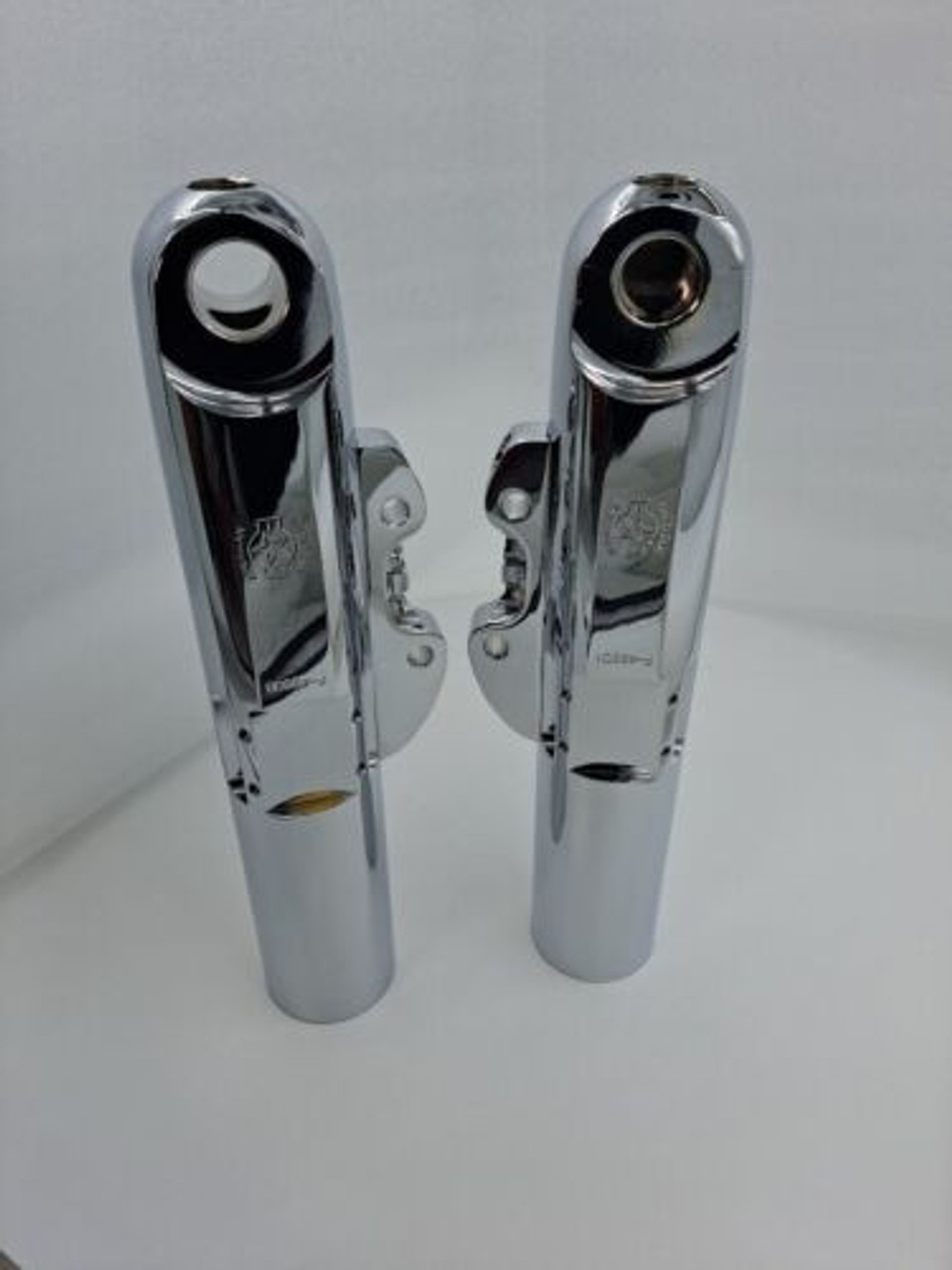 American Suspension Chrome Smooth Hidden Axle Bagger Legs 2014-2022