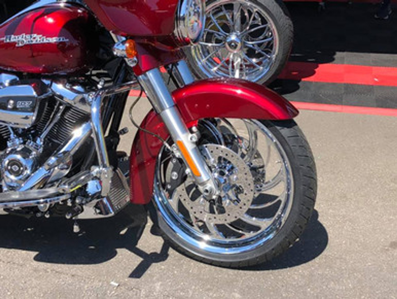FTD Customs Harley Davidson 23 inch Fat Front Wheel Creeper
