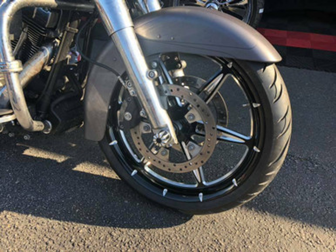 FTD Customs Harley Davidson 23 inch Fat Front Wheel 6ix Shooter