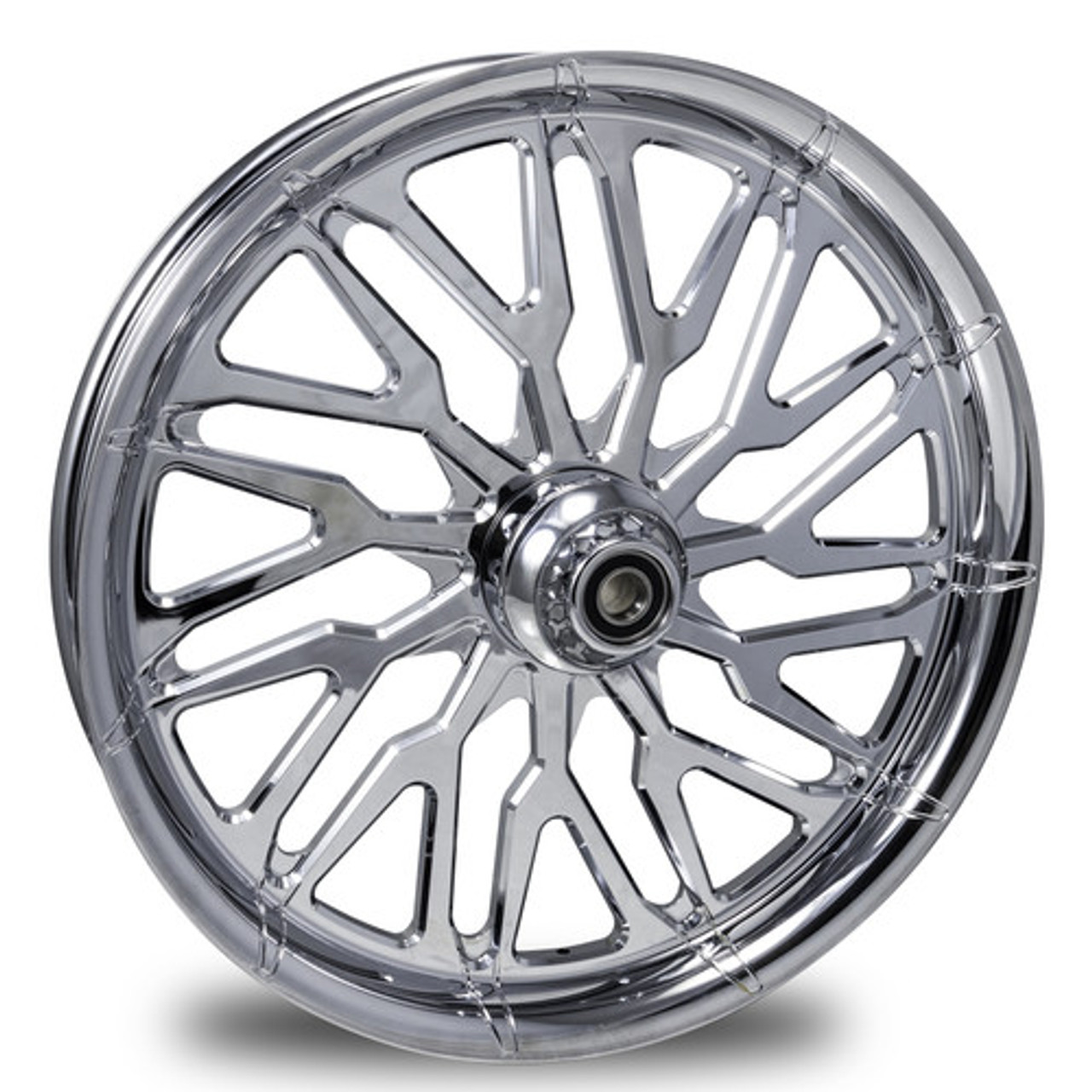 FTD Customs Harley Davidson 23 inch Chrome Fat Front Wheel Mission