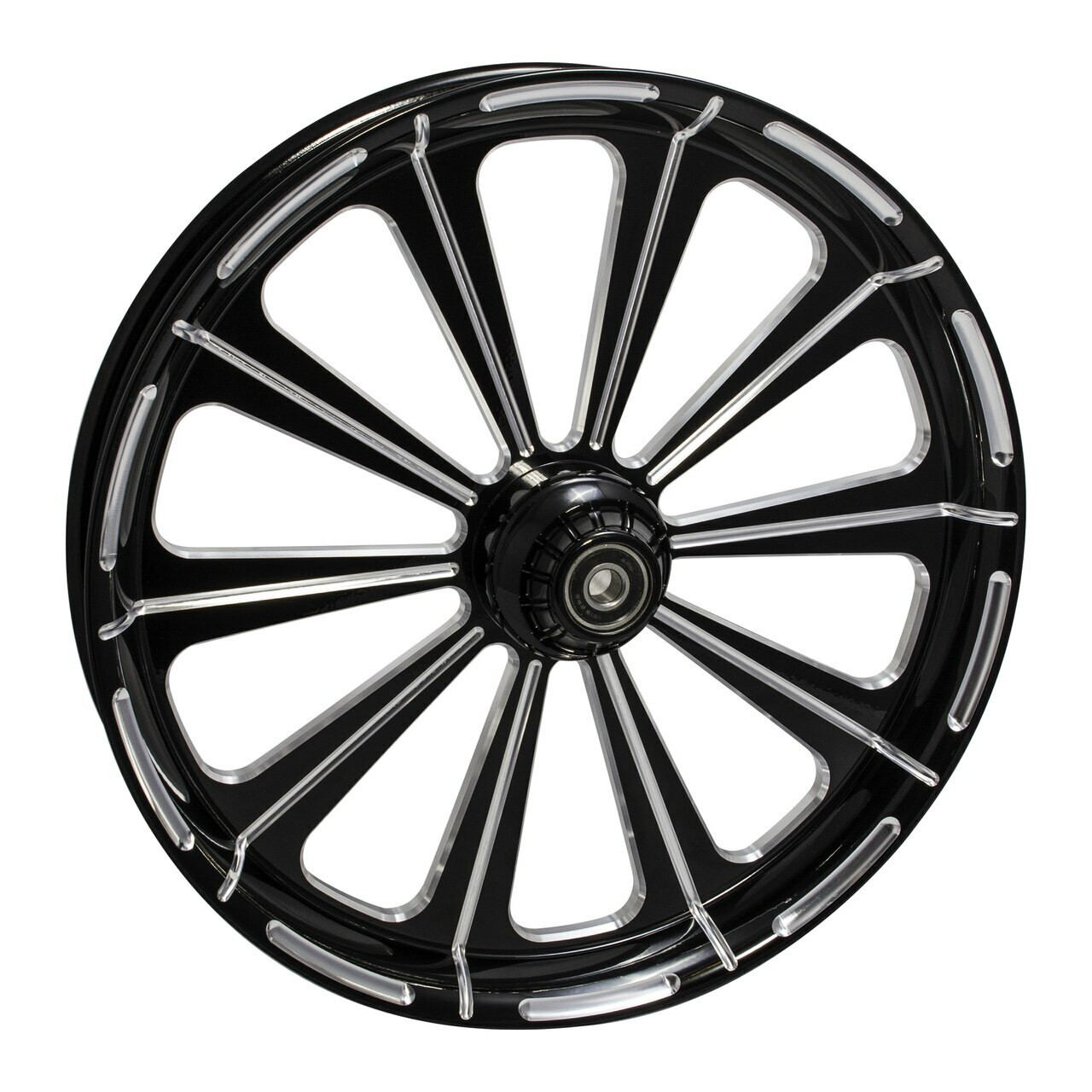21 inch Black Contrast Cut Street Glide Wheels