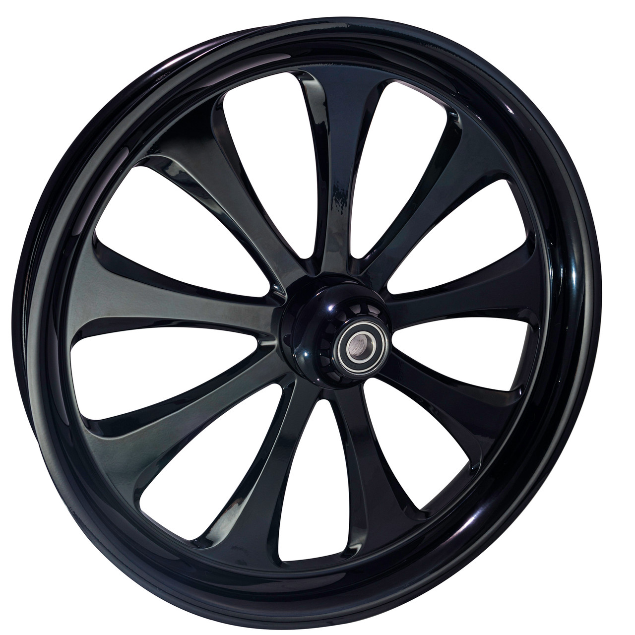 FTD Customs Black Harley Davidson 26 Fat Front Wheels Monarch