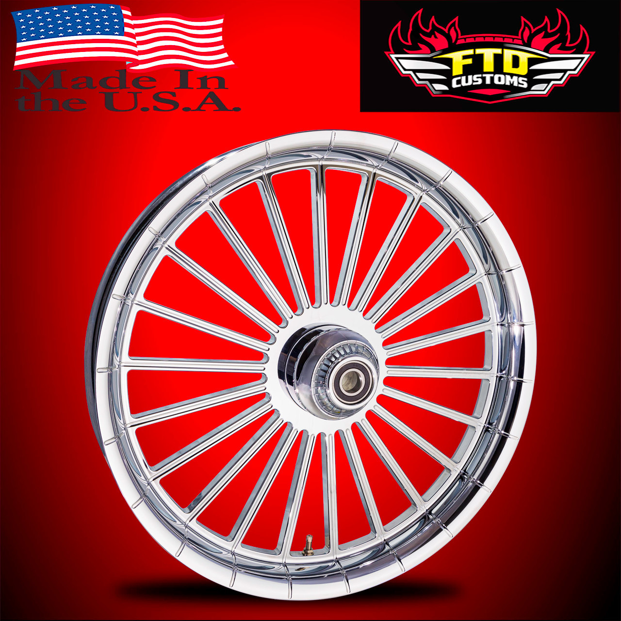 Harley Davidson Road Glide Wheels Chrome PVD - Gambino