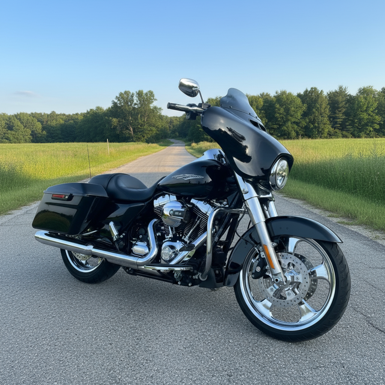 Harley Davidson Road King Wheels Chrome PVD - 5 Blade