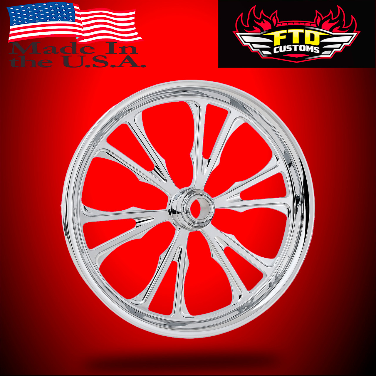 Harley Davidson Road King Wheels Chrome PVD - Exile