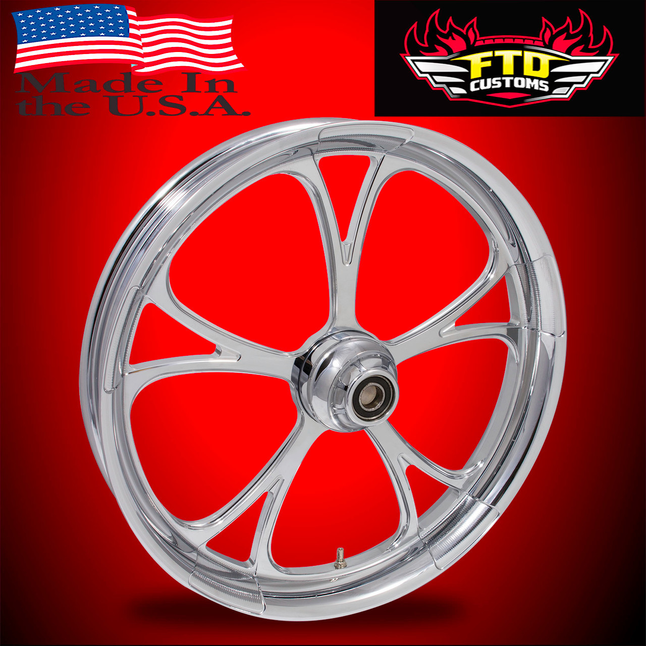 Harley Davidson Ultra Classic Wheels Chrome PVD - Retaliate