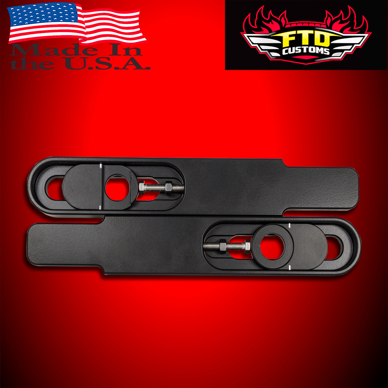 GSXR 600 - 750 Swingarm Extensions - Black Finish - Engraved