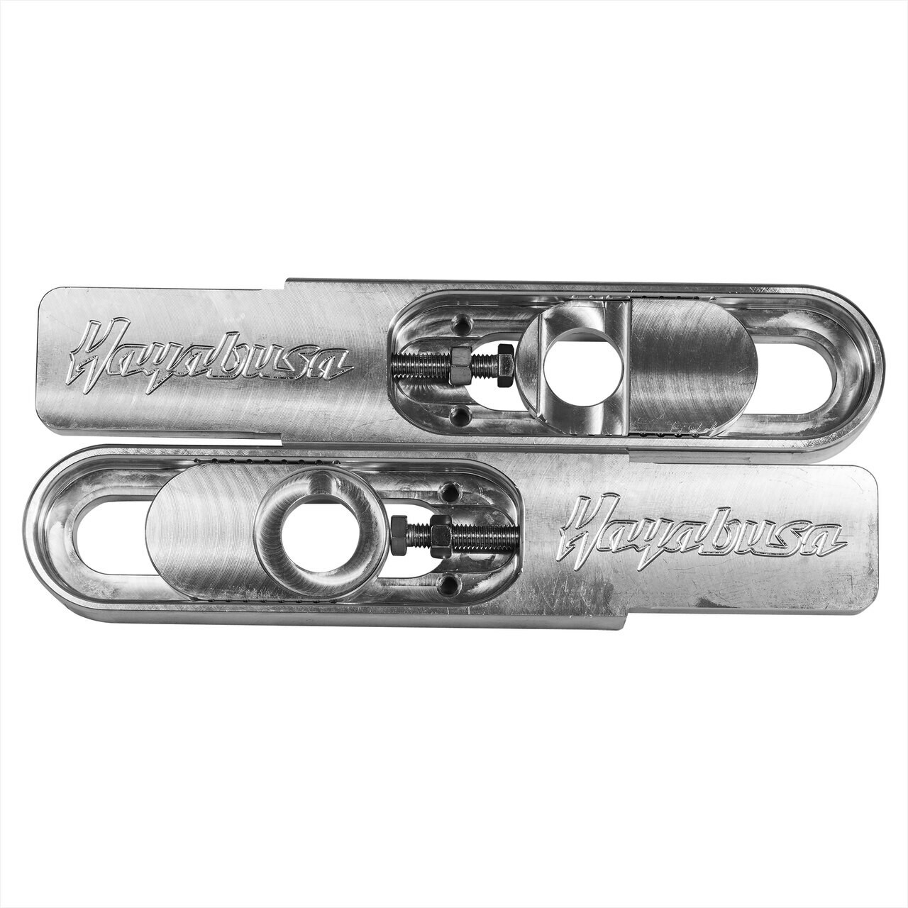 Hayabusa Swingarm Extensions - Raw Finish - Engraved