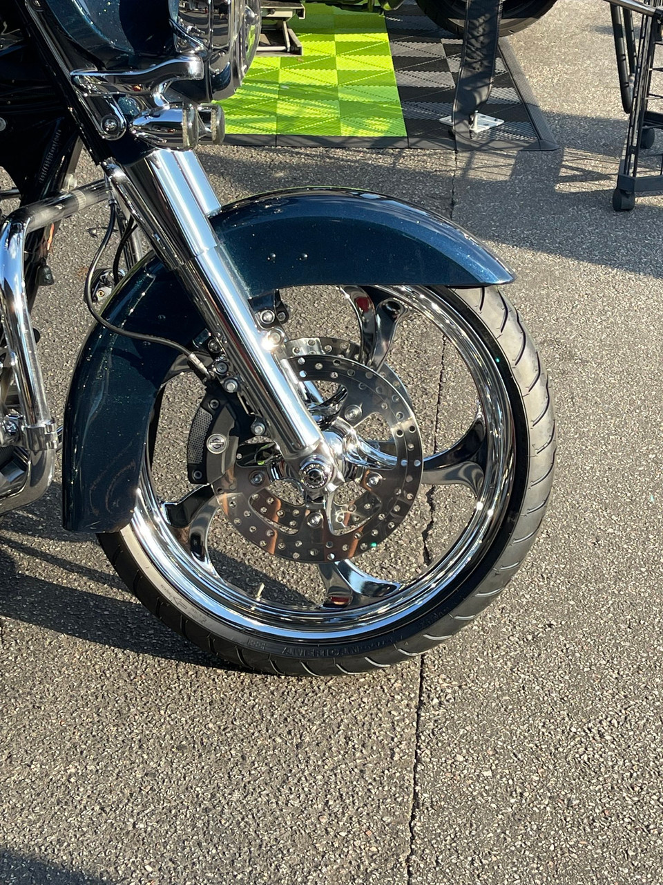 Harley Davidson 18 x 5 Fat Front Wheels Chrome PVD - Merlin Harley Davidson 18 x 5 Fat Front Wheels Chrome PVD - Merlin