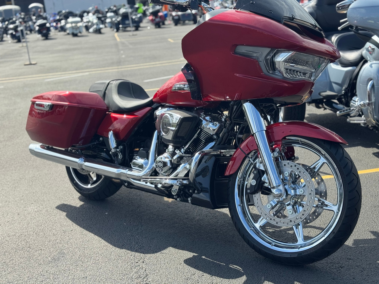 Harley Davidson 21 x 5 Fat Front Wheel Chrome PVD - 6 Shooter