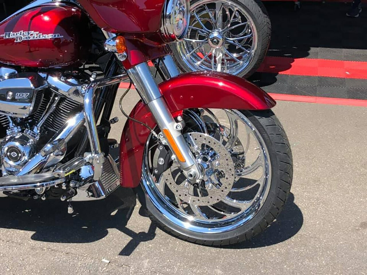 Harley Davidson 21 x 5 Fat Front Wheel Chrome PVD - Creeper