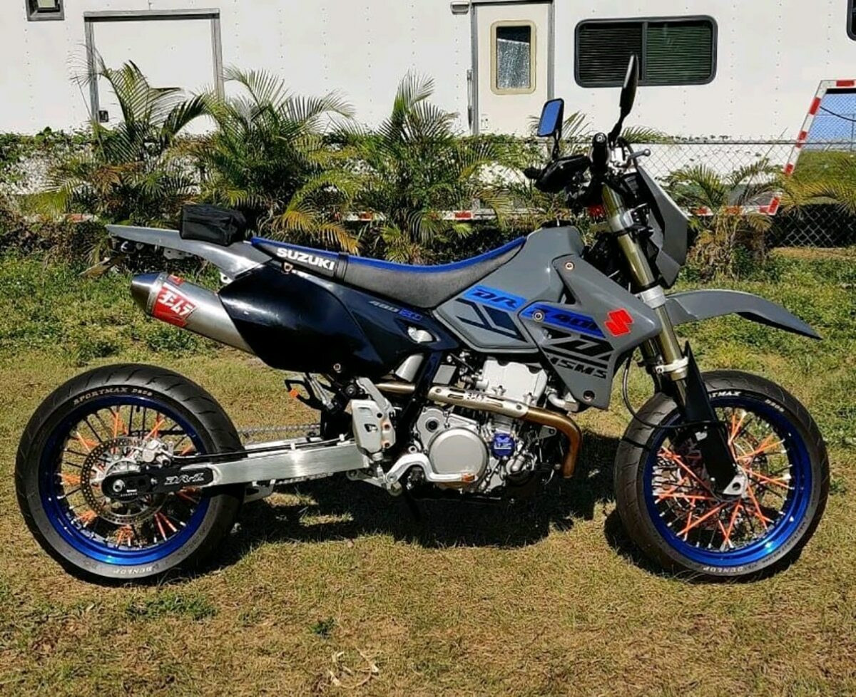 DR-Z400 Swingarm Extensions - Black Finish - Engraved