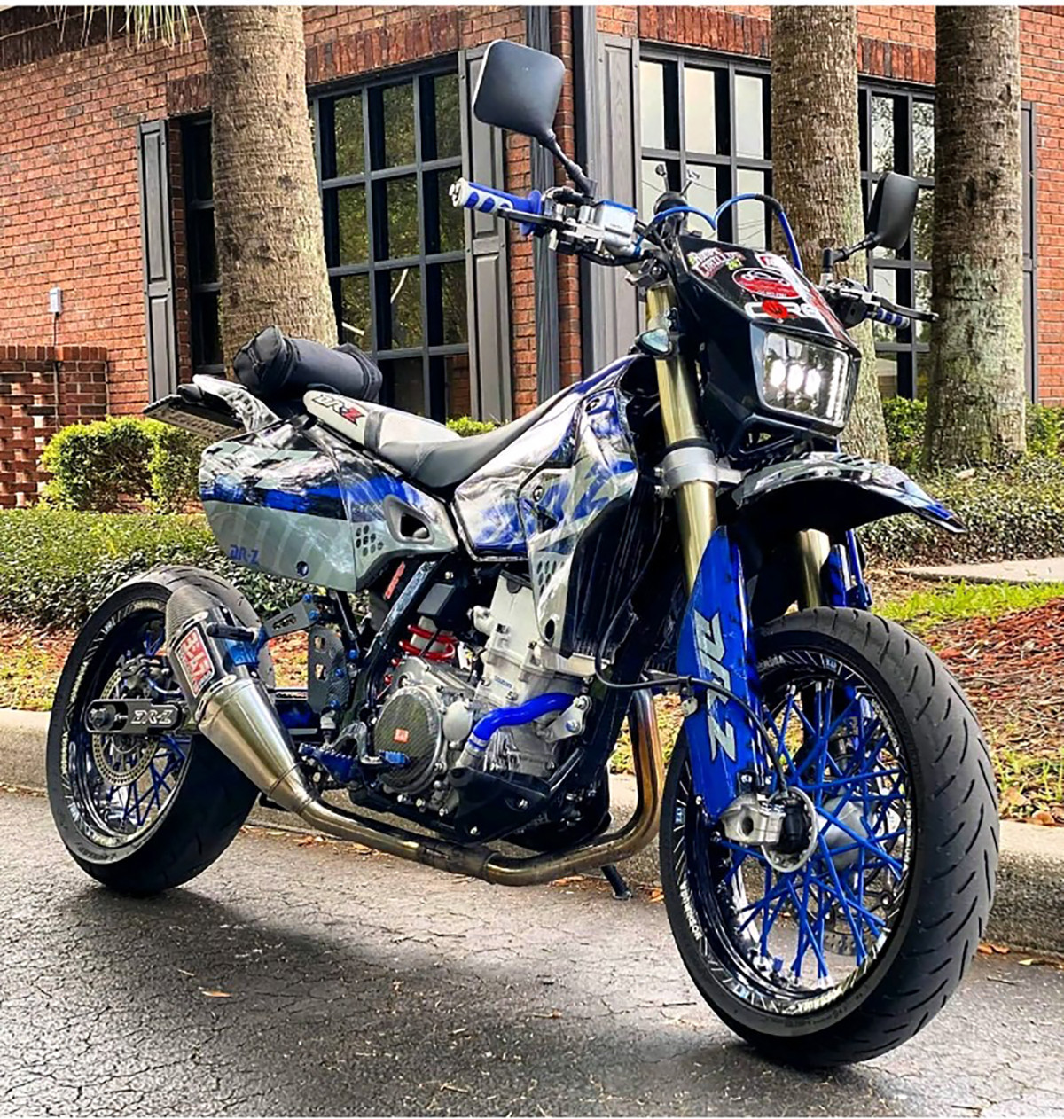 DR-Z400 Swingarm Extensions - Raw Finish - Engraved