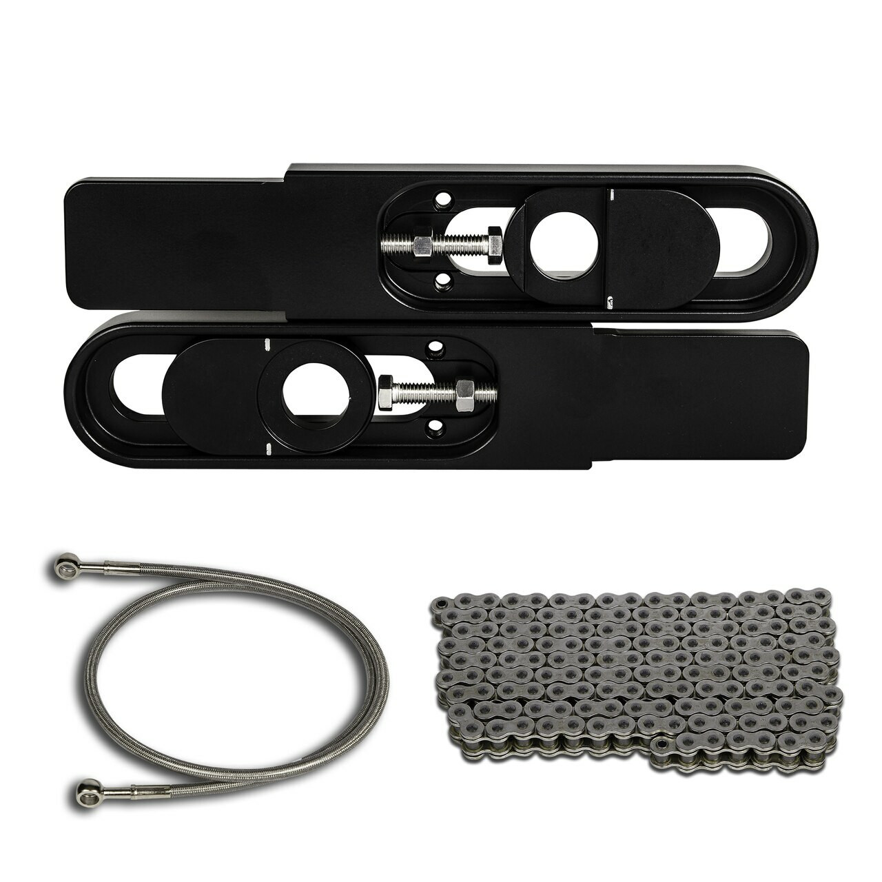 Kawasaki ZX6 Swingarm Extensions Black Finish