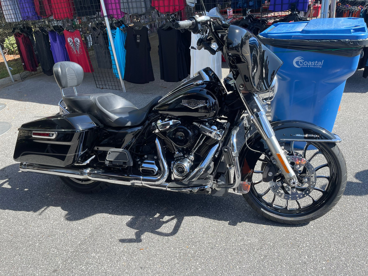 Harley Davidson Black Contrast Softail Wheels - Nightmare