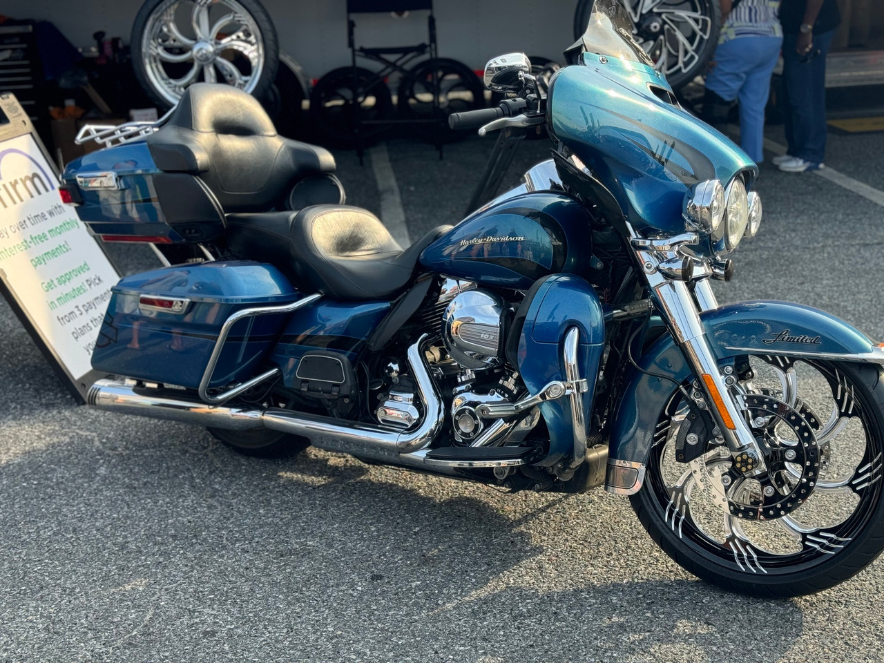 Harley Davidson Black Contrast Dyna Wheels - Slasher