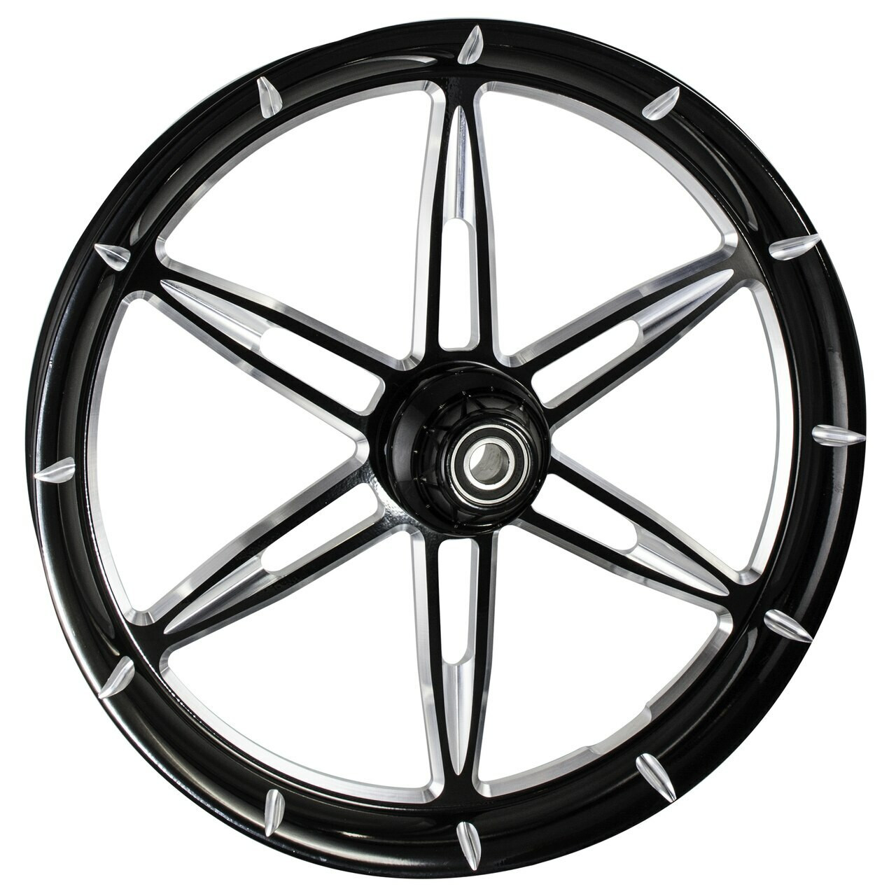 Black Contrast Road Glide Wheels 6ix Shooter