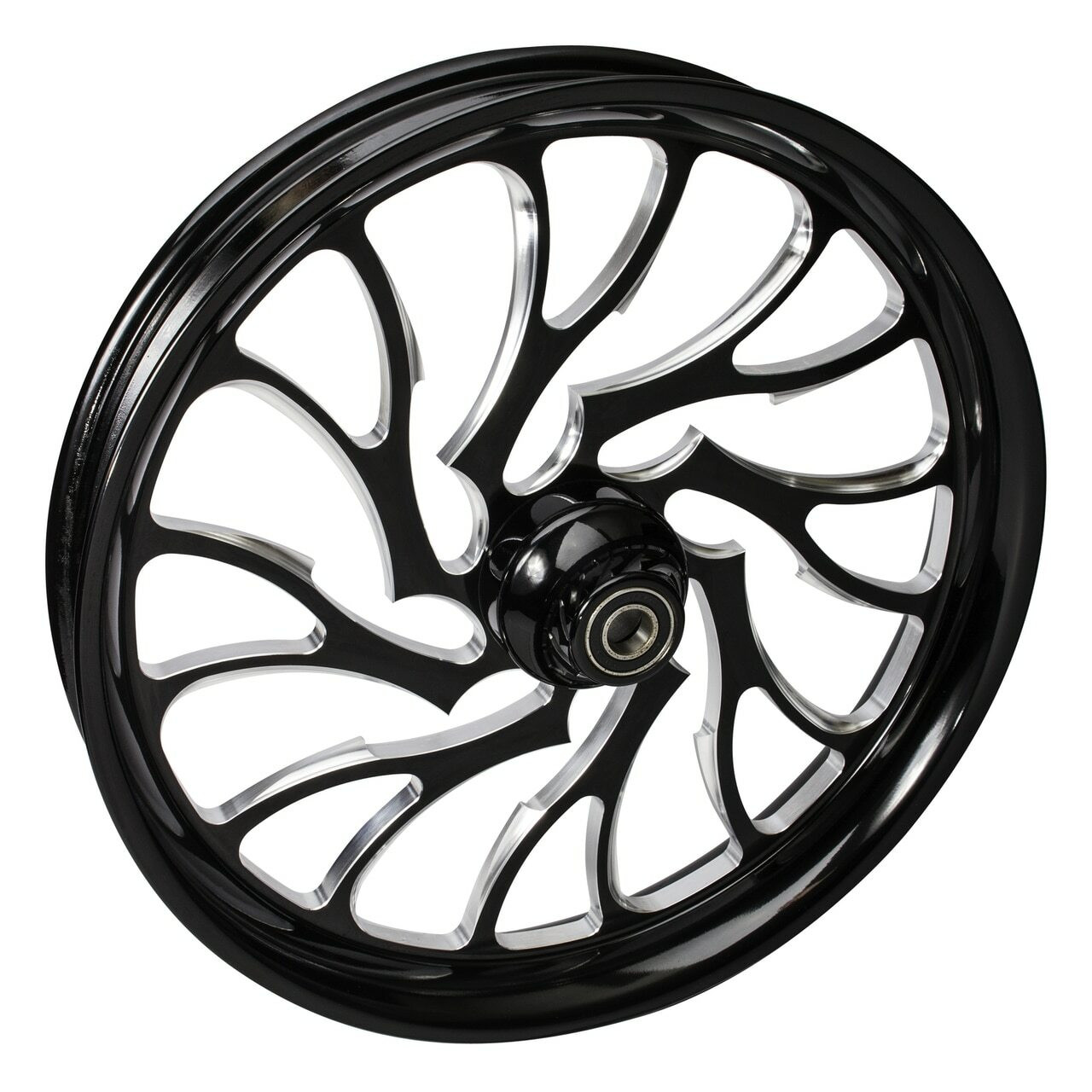 Black Contrast Road Glide Wheels Nightmare