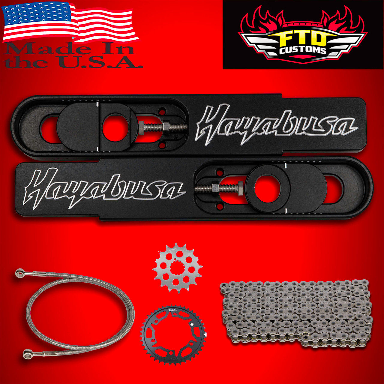 Hayabusa drag race swingarm extension kit