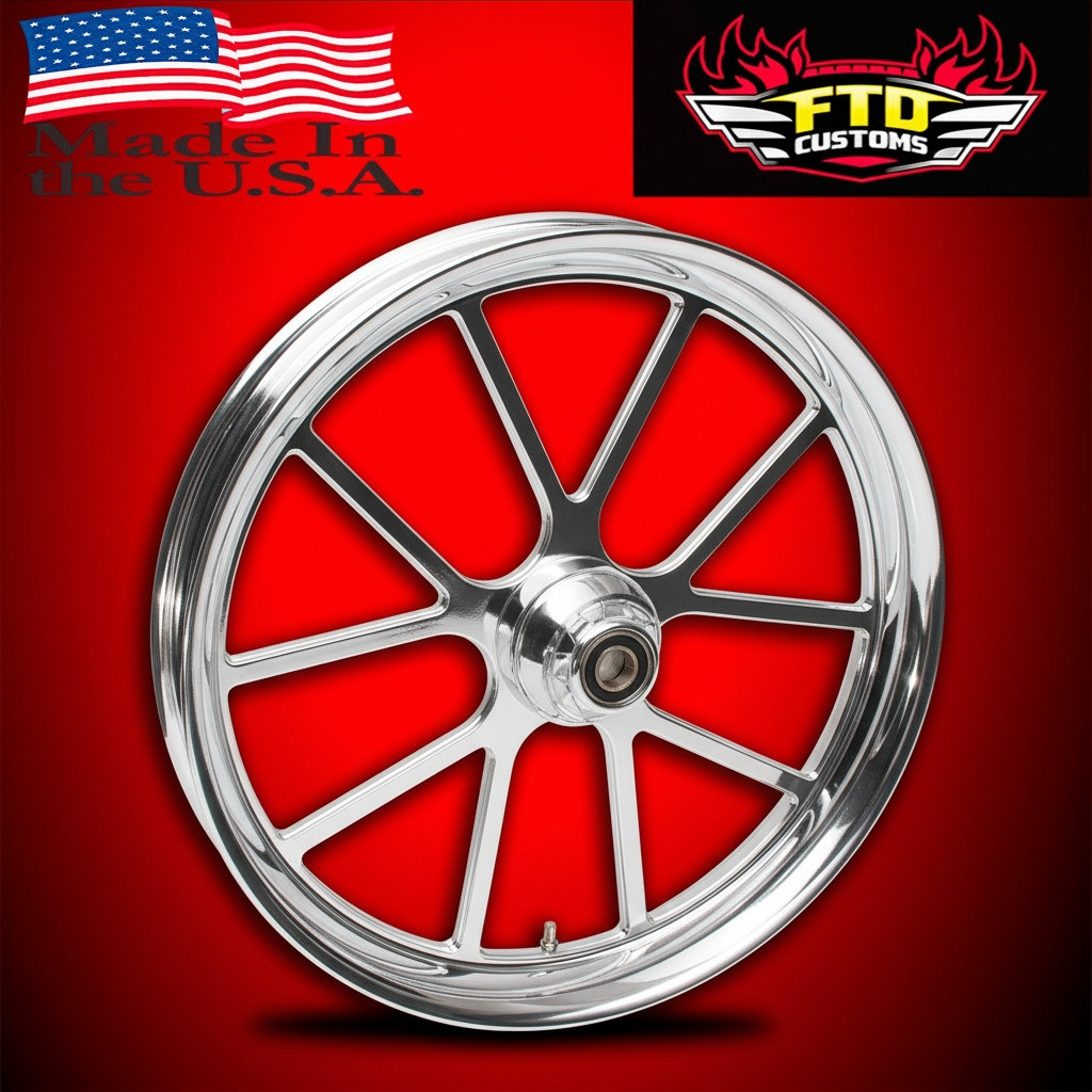 Harley Davidson Chrome PVD Dyna Wheels - Matrix