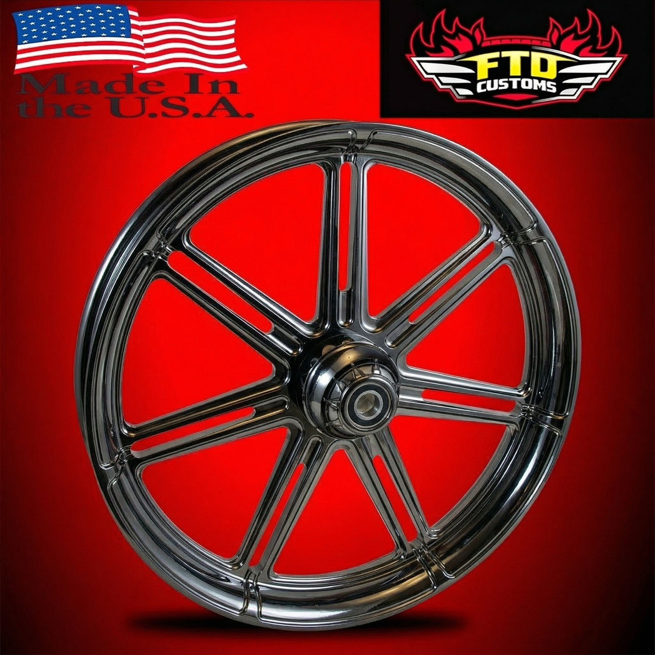 Black Chrome Road Glide Wheels