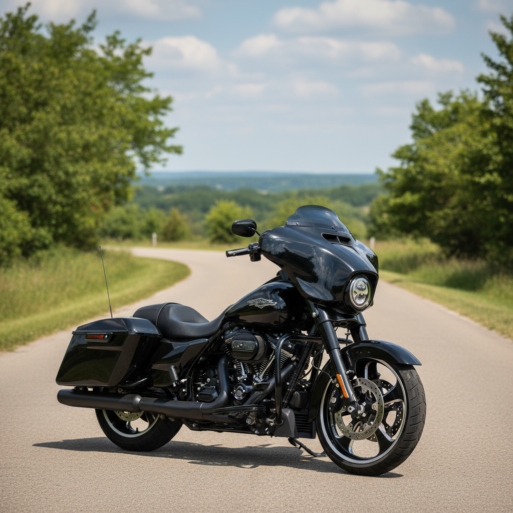 Indian Motorcycle Wheels Black Contrast - 5 Blade