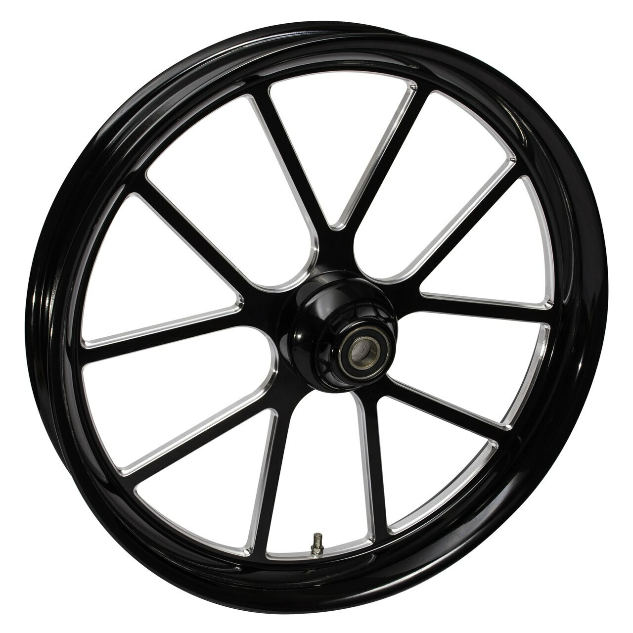 Black Contrast Road King Wheels Matrix