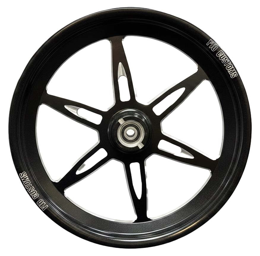 Black Contrast Dragster Front Wheels - 6 Shooter