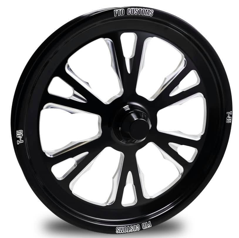 Black Contrast Dragster Front Wheels - Exile