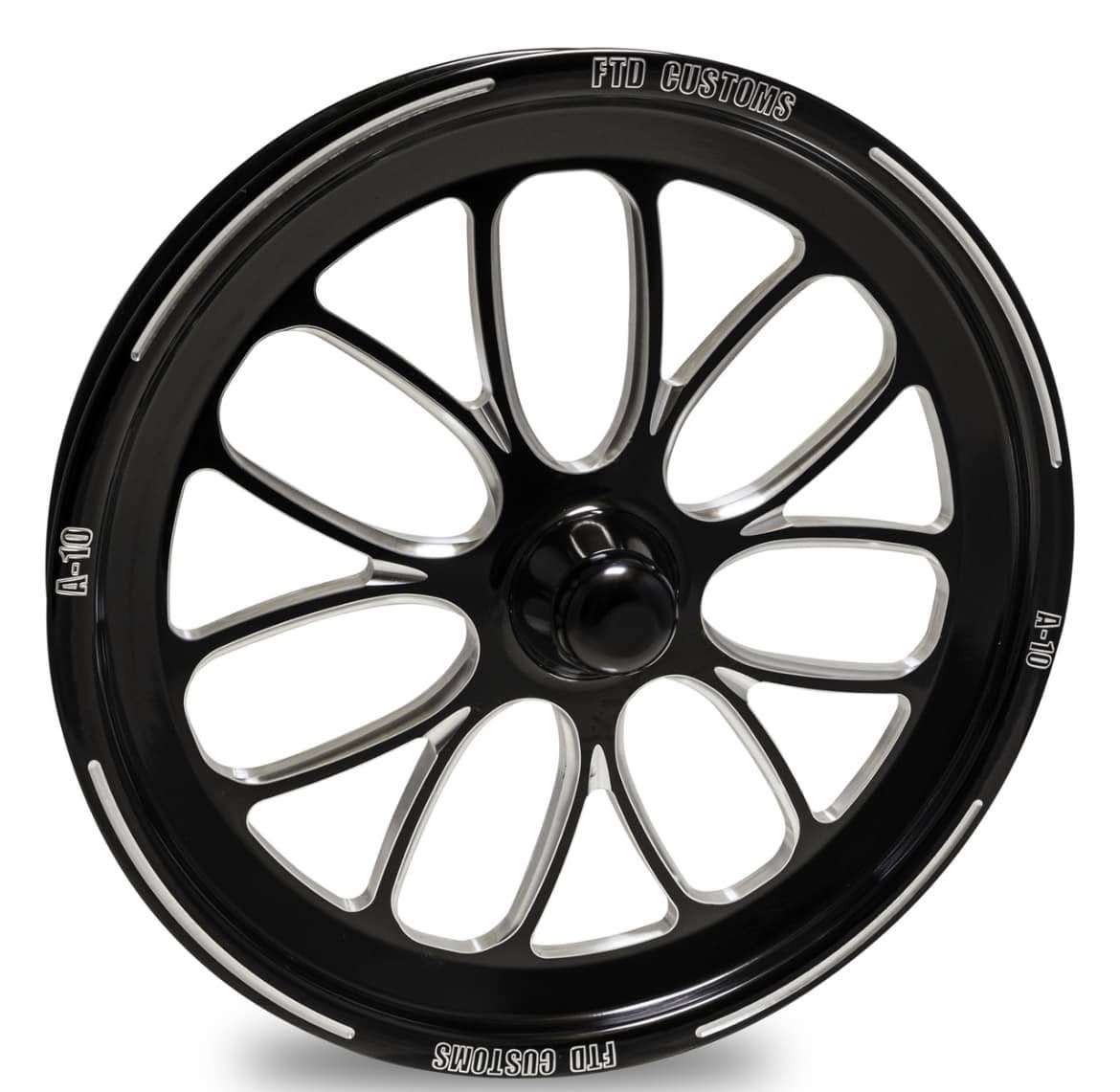 Black Contrast Dragster Front Wheels - Viper