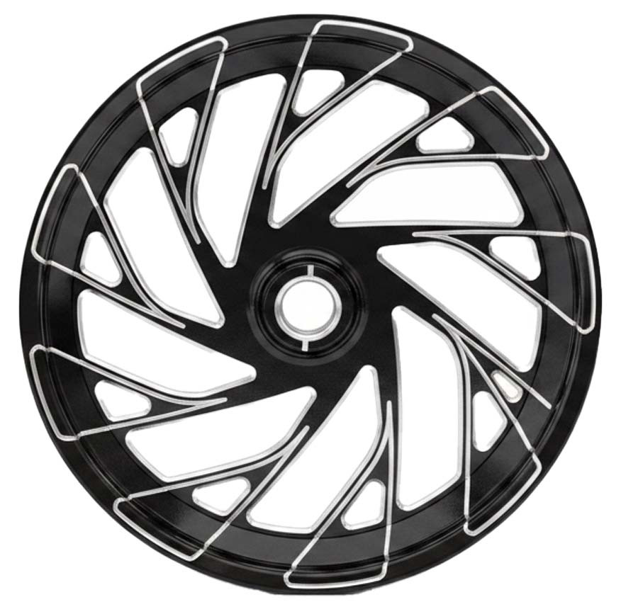 Black Contrast Dragster Front Wheels - Dillinger
