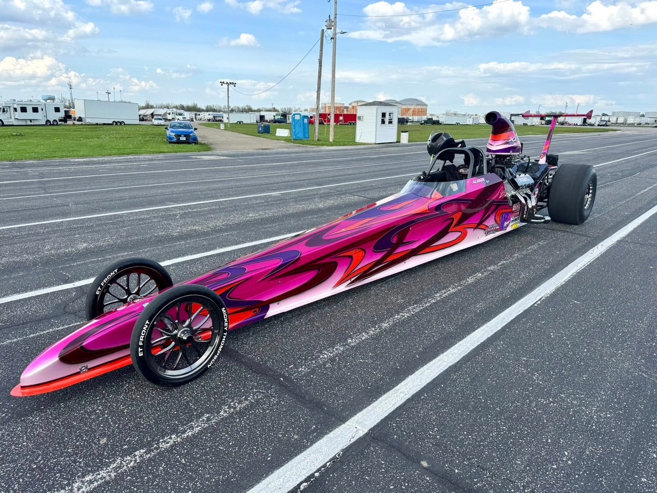 Black Chrome Dragster Front Wheels - Exile
