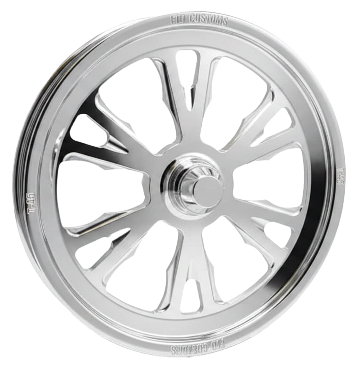Polished Dragster Front Wheels - Exile
