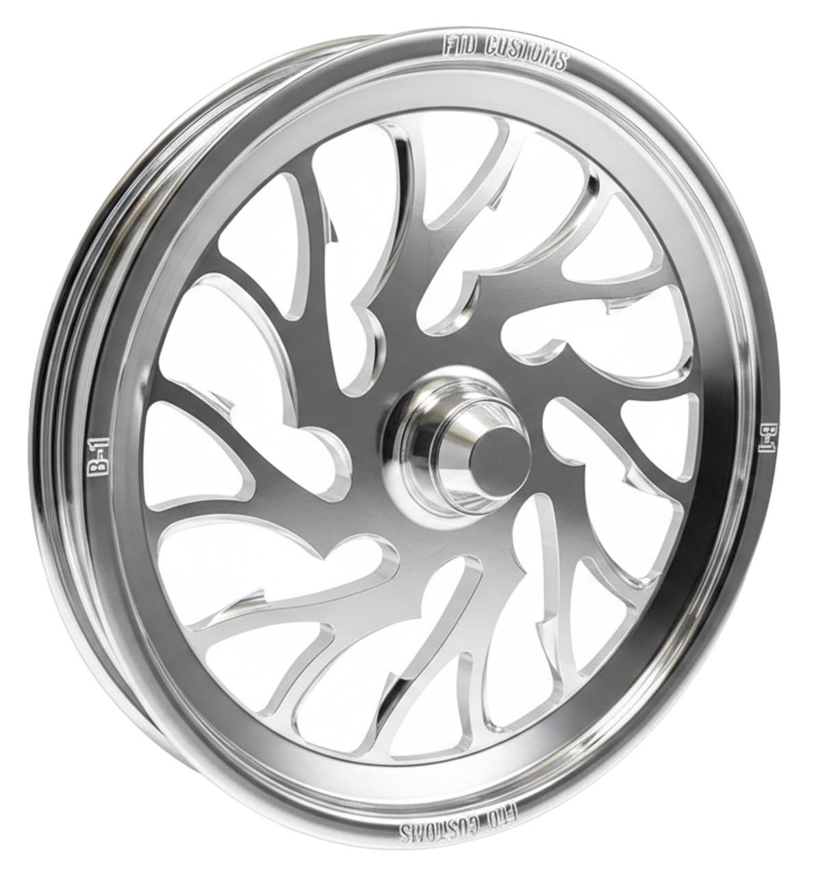 Polished Dragster Front Wheels - Nightmare
