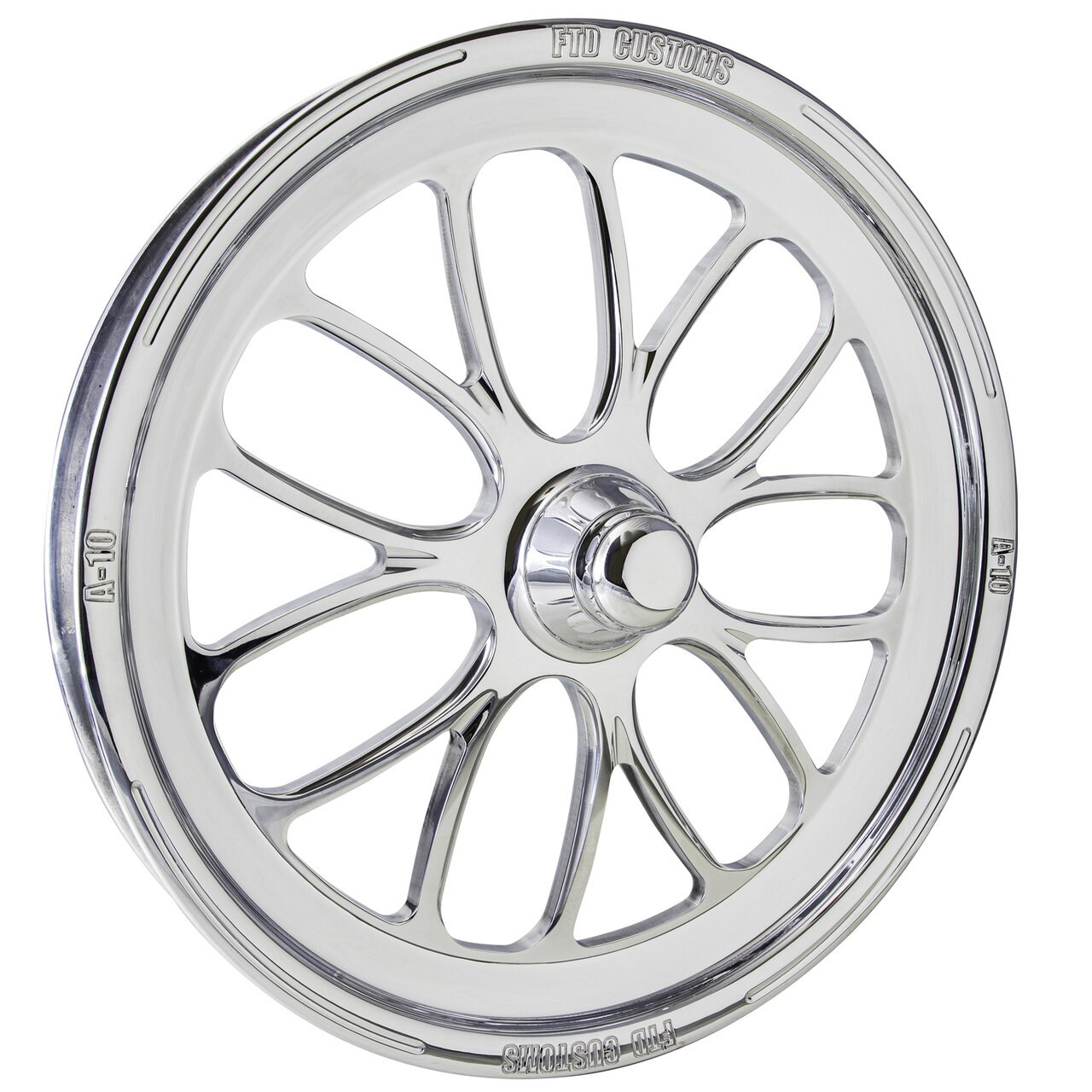 Polished Dragster Front Wheels - Viper