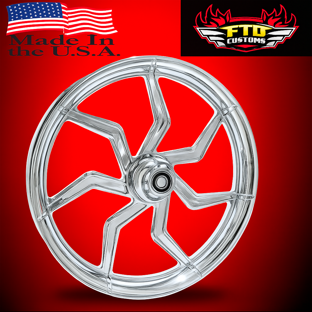 Harley Davidson Chrome Tri Glide and Freewheeler Wheels - Sniper