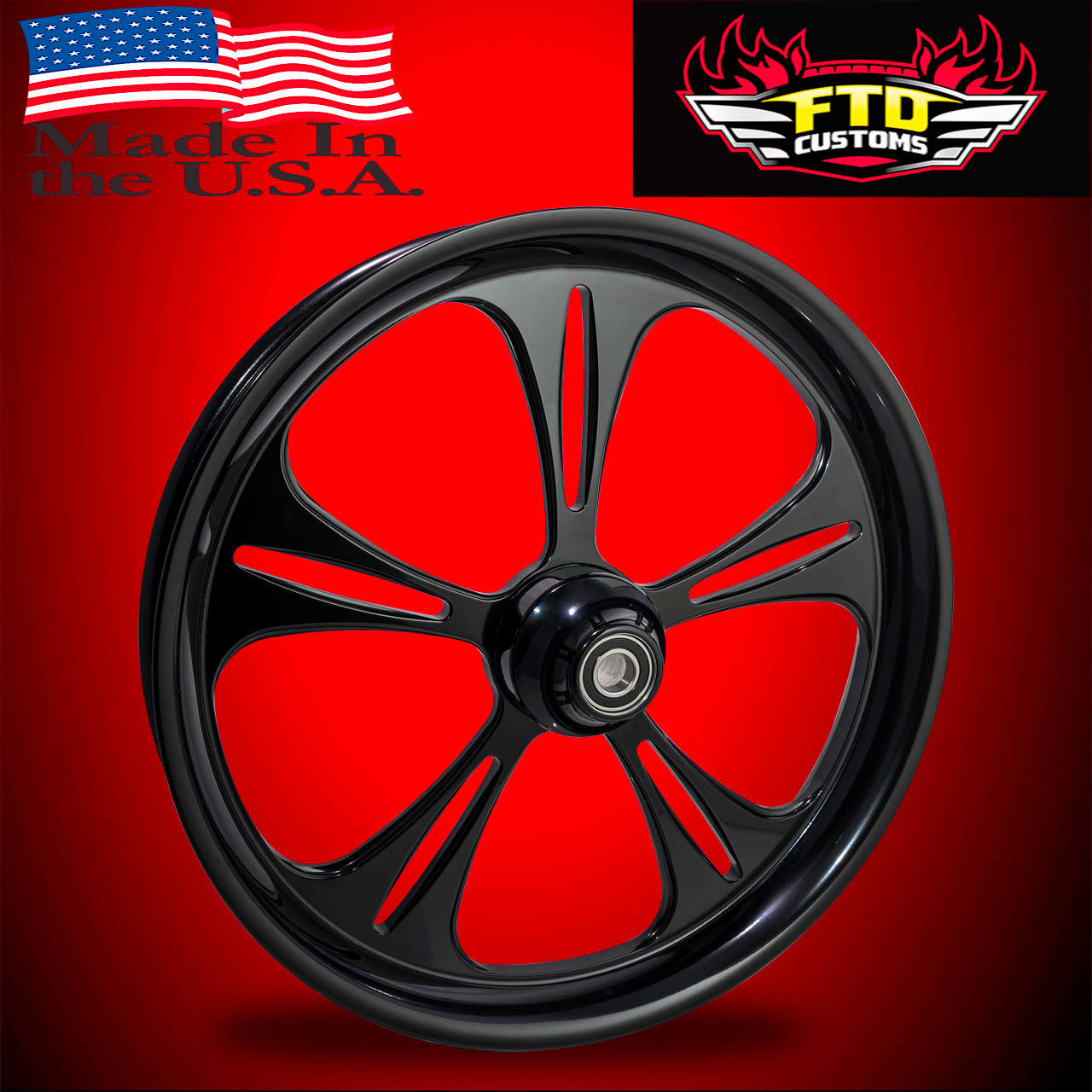Black Road King Wheels by FTD Customs Raptor