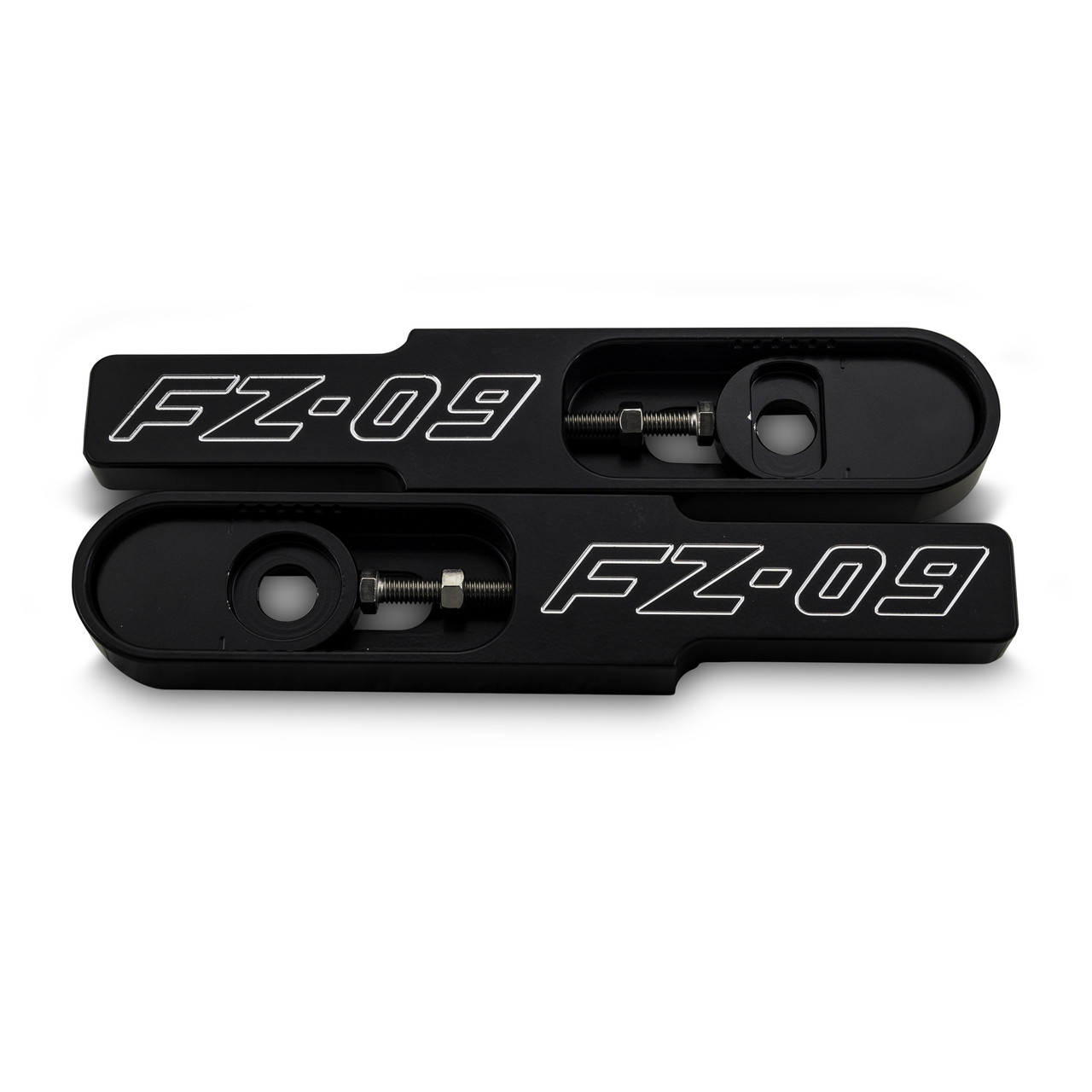 Yamaha FZ-09 4 1/2 to 9" Swingarm Extensions - Black Engraved