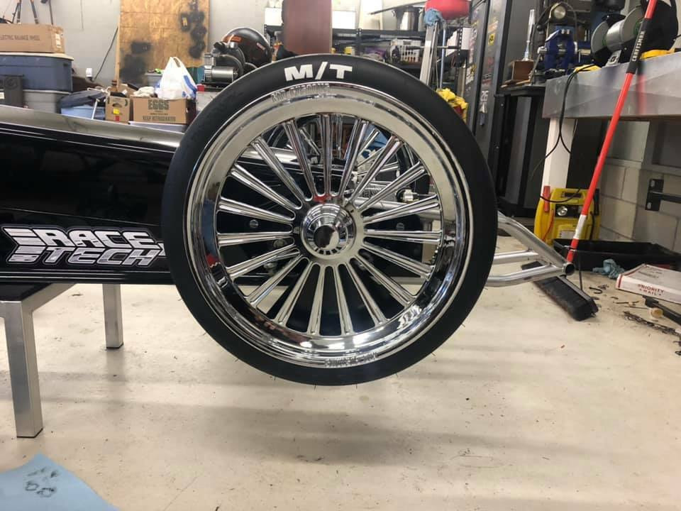 Mystic Dragster Spindle Mount Front Wheels - Chrome