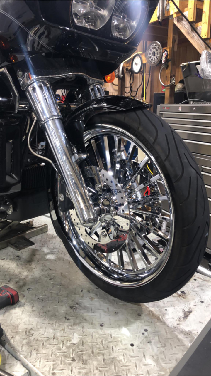 Chrome Fat front Tire Harley Wheels