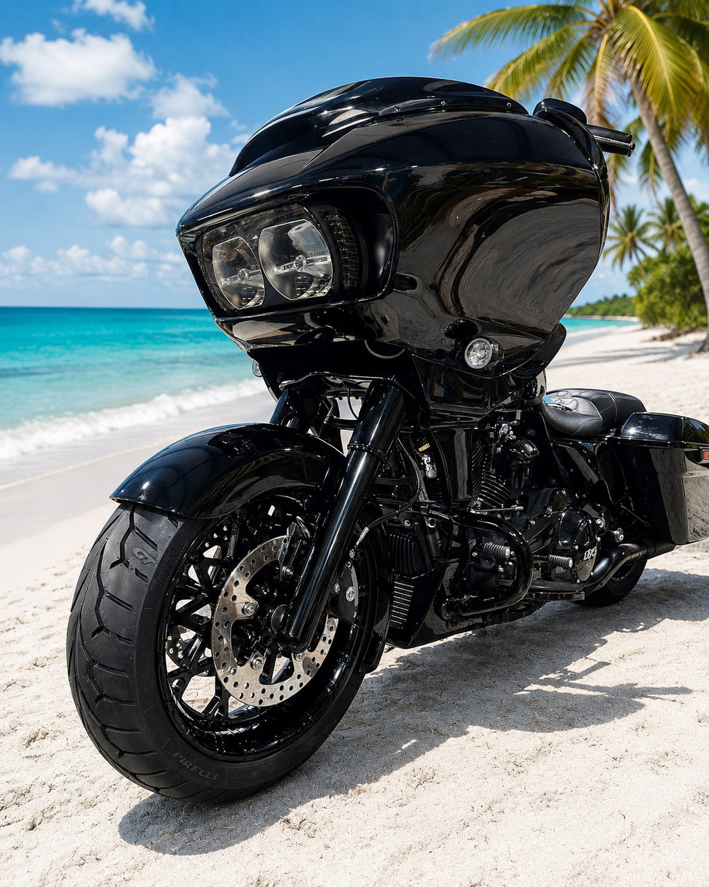 Prodigy 18 inch fat front Harley Wheels