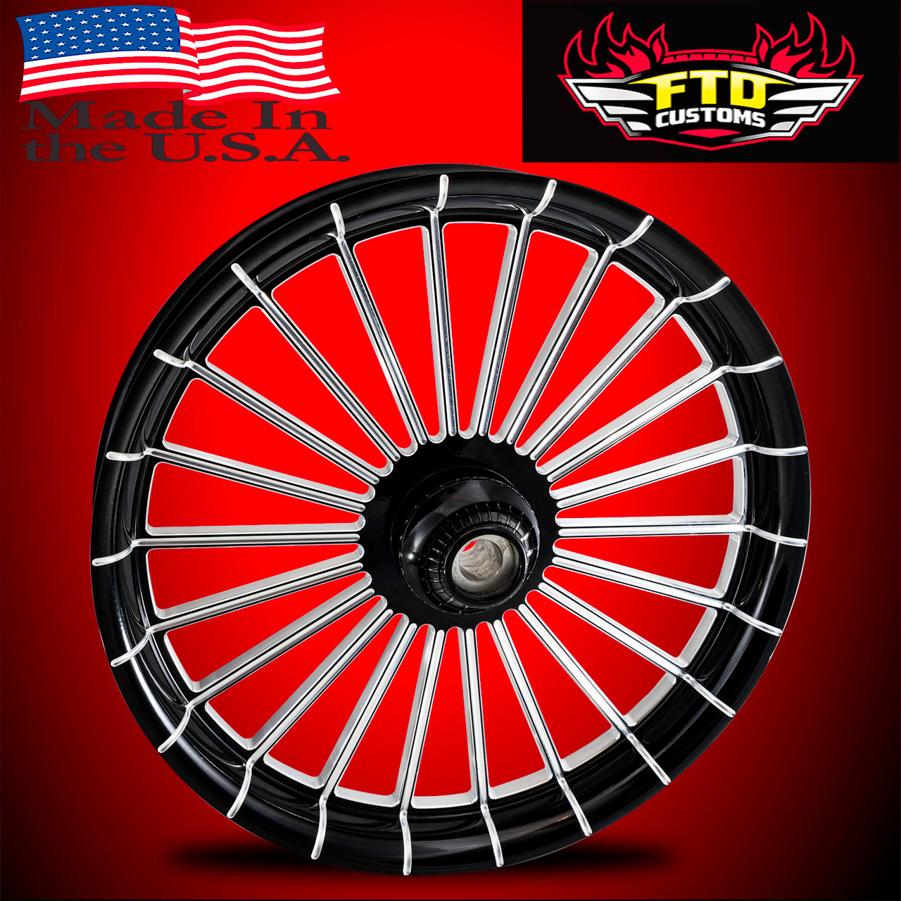 Harley Davidson Black Contrast Trike Wheels - Gambino