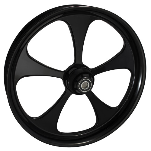 Gloss Black Harley Davidson 21 inch Fat Front  Wheels 5 Blade