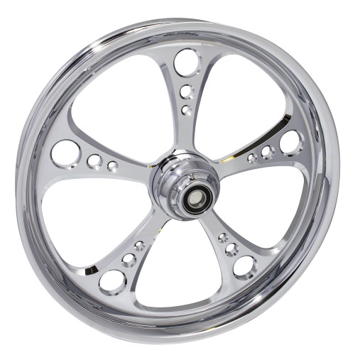 FTD Customs Chrome Harley Davidson 21 inch Fat Front Motorcycle Wheels 3 Shot