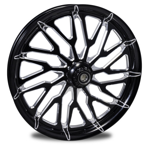 Black Contrast Harley Davidson Wheels Mission