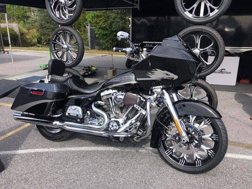 FTD Customs Harley Davidson 23 inch Fat Front Wheel Warlock