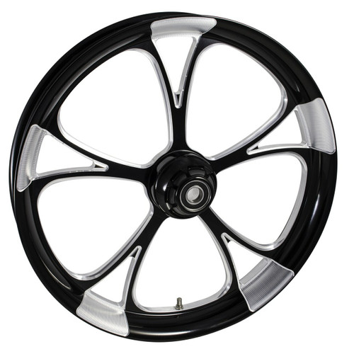 21 inch Black Contrast Cut Street Glide Wheels Retaliate